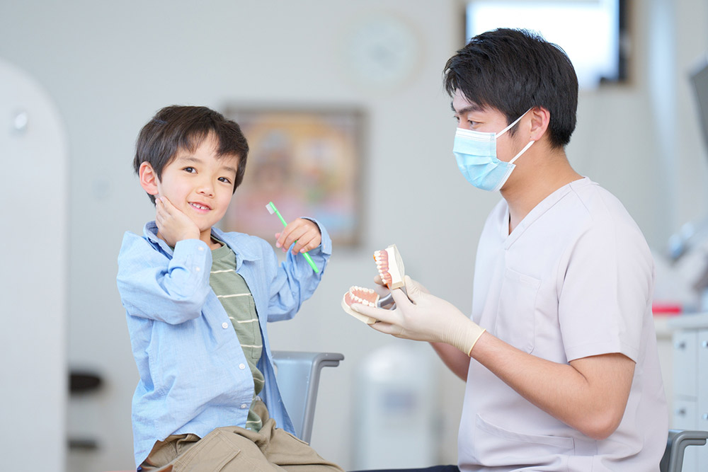 ご家族の仕上げ磨き